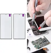 2PCS Screen Replacement for S22 Ultra, S22 Ultra Glass Screen Protector with Repair Tools Kit, Replacement Front Outer Lens Tempered Glass Screen Repair Kit