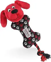Clifford® Busy Body Rope ‘n Wrangle Durable Dog Rope Toy | Cozy Dog Stuffed Animals Play Toy for Medium/Large Dogs | Mental and Sensory Simulation, Fetch, Tug and Comfort