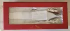 Lucien Piccard Salad Server Set with Crystal Checkered Handle New