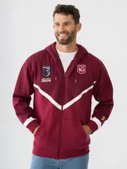 Qld Maroons Zip Hoodie Mens