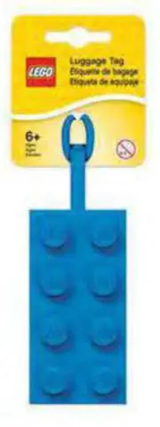 LEGO Iconic 2X4 Brick Bag Tag (Blue)