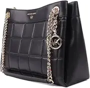 [Michael Kors] Bag I Women's I Tote Bag I Model *SUSAN* I Shoulder Bag I Black I 32 x 24 x 12 cm (W x H x D) I MK Logo I Quilted I Women's Bag 1417, black, Einheitsgröße