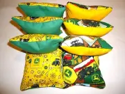 8 Cornhole Bags Set Corn Hole Toss John Deere GR/YW