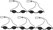 PEPLAYTAL 5pcs Silicone Eye Goggles Tanning Bed Eye Goggles Convenient Eye Mask Blackout Sunlight Goggles Eye Shade Protectors Portable Silicone Eye Goggles