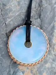 Copper Tensor Ring 1/4 Royal Cubit Opal Stone Pendant Gemstone Necklace 144