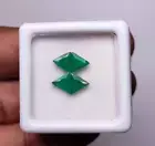 Natural Emerald Triangle Lot 5 mm 1.50 Carat Green Emerald Triangle Princess Cut
