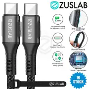 ZUSLAB USB Type C to C PD 100W Fast Charger Changing Cable For Apple Samsung