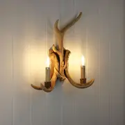 Oriel Lighting HYORT 2 Light Wall Light Natural Finish
