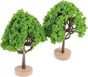 [NUOBESTY] 2pcs Mini Model Trees Train Scenery Miniature Trees Fake Trees Artificial Trees for DIY Crafts, Building Model