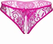 [Justgoo] Women's Open Crotch Underwear Sexy Lace G-String Thong Panty