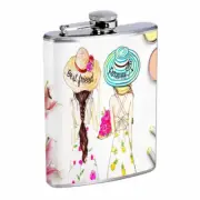 Best Friends Em2 Flask 8oz Stainless Steel Hip Drinking Whiskey