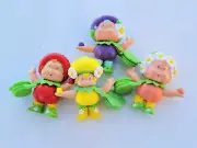 Custom Berrykin Lemon Strawberry Peach Plum Set of 4 Critter Doll Shortcake