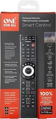 One for All - Smart Control 8 Device Universal Remote Open Box.