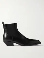 [ALEXANDER WANG] ALEXANDER WANG - Slick Leather Ankle Boots - Black - IT35.5 IT 35.5 Black