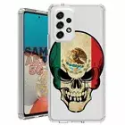 For Samsung Galaxy A23 5g A52 A53 TPU Case Cover+Glass(MX Flag Skull)