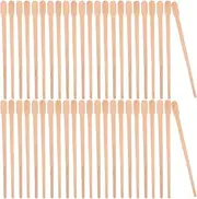 Baluue 100pcs Wooden Wax Applicator Spatulas Sticks for Hair Removal Waxing Rods Wax Popsicles Stick Eyebrow Waxing Sticks for Lip Nose Wax Applicator Sticks