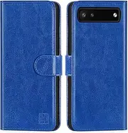 32nd Book Wallet PU Leather Flip Case Cover For Google Pixel 6A, Design With Card Slot and Magnetic Closure - Deep Blue