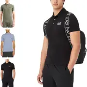 Emporio Armani EA7 Mens Polo Shirt Golf Sports Plain T Shirt Short Sleeve S-XL