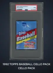 1992 TOPPS BASEBALL CELLO PACK PSA 9
