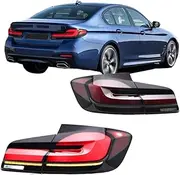 LED Tail Lights Compatible With BMW 5-Series 2011-2016 F10 M5 525 528 530 Dynamic Animation Sequential Turn Signal Rear Lamps Assembly