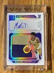 2019 Matisse Thybulle Panini National Treasures RC Patch On Card AUTO #03/25