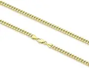 [KRKCLIFE] 2MM Chain Necklace for Women Men 24", 14K Gold Plated/Stainless Steel Cuban Link Curb Chain Necklaces, Cool Style Anti-Allergies, Durable No Fading