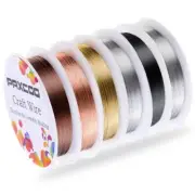 Beading Bead Stringing Wire Lot for Jewelry Making Supplies and Craft - 24 Gauge