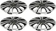 Wheel Hub Cap, Stylish Snap On 4PCS 15in Wheel Rim Protector for