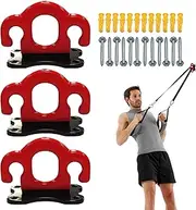 Resistance Bands Wall Mounted, Resistance Bands Hooks | Resistance Strap Wall Mounted Hook - Set of 3 Body Weight Holders for Strength Training, Physical Exercise, Gym