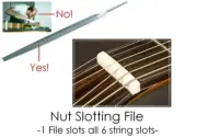 ForeverHandCrafted NUT SLOTTING FILE - for brass, bone, Tusq, plastic