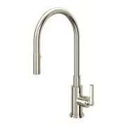 Rohl A3430LMPN-2 Lombardia 18" Pulldown Kitchen Faucet - Polished Nickel