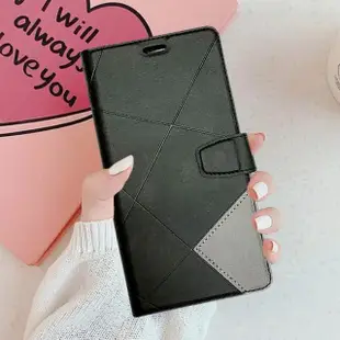 【HongXin】iPhone 15 6.1吋 菱形可立式掀蓋手機皮套(保護套 手機殼)