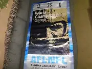 NFL Super Bowl Ticket Pepsi Banner Poster PROMOTIONAL AFL Championship 55x21