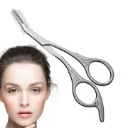 BrowMaster Stainless Steel Trimmer, Brow Master Eyebrow Scissors With Comb