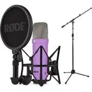Rode NT1 Signature Series Condenser Microphone with Stand - Purple