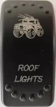 Roof Lights Laser Etched Rocker Switch