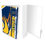 West Coast Eagles AFL Greeting Card with Team BADGE Birthday Christmas Fathers Mothers Day