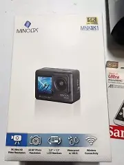 Minolta MNX5K1 GoPro Camera w/50 in 1 Accessories Kit + 32GB memory card + 7...