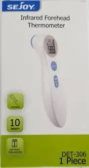 SEJOY Infrared Thermometer Children & Adults DET-306 NEW