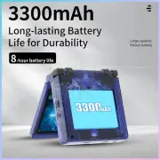 Foldable 3.5in Handheld Retro Gaming Console 640x480 IPS Screen 3300mAh Battery