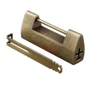 Vintage Old Retro Chinese Style Small Copper Padlock With Keys For Box