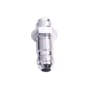 Aeroflow Brand Straight Bulkhead -3An Silver Bulkhead Nut Seperate