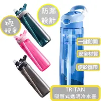 在飛比找momo購物網優惠-【bebehome】TRITAN吸管式透明冷水壺-750mL