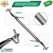 Amalgam Carrier Double Ended 8” Medium/Jumbo Dental Filling Instrument German Gr