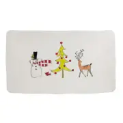 Lang Kitchen Dining Winter Whimsy Snowman Serving Platter Plate