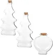 Glass Jar Storage Bottles Wedding Ceremony Sets Heart Shaped Wishing Bottles Landscape Container Cork