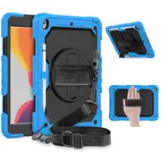 MCC Shockproof iPad 10.2" 2020 8th Gen Strap Rugged Case Cover Apple iPad8 [Light Blue]