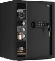 Small Home Safe Box Deluxe Digital Electronic Keypad Lock Safes 1.7 Cuft Cabi...