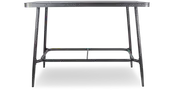 Amalfi Rectangle Bar Table in Gunmetal Aluminium