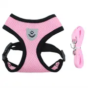 Reflective Dog Harness and Leash Set Harness Adjustable Puppy Harness